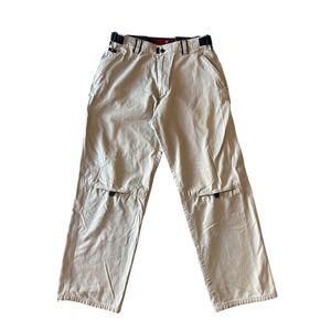 Old College Inn Gorpcore Cargo Pants Multi-Pocket 36x32 Tan Straight Utility